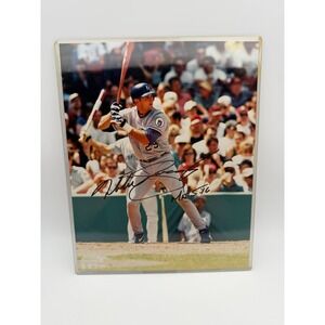 Mike Sweeney Kansas City Royals Signed 8x10 Photo Auto Matt 5:16 Inscription